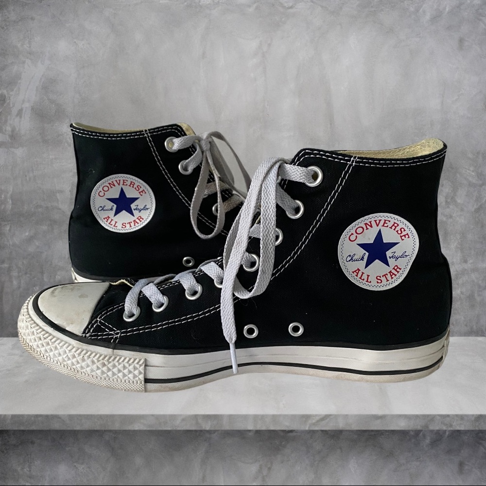 Converse Chuck Taylor Sneakers Black High Top 8.5